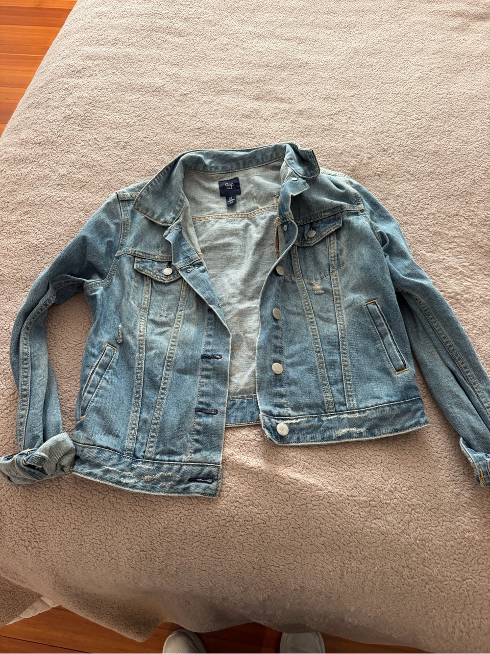GAP Light Wash Blue Denim Jacket for Women